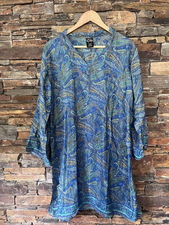 Tunika/Bluse blau mir Muster