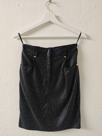 GIANNI VERSACE vintage Lederrock
