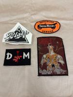 Set mit 4 Aufnähern – Punk / Metal / Vintage