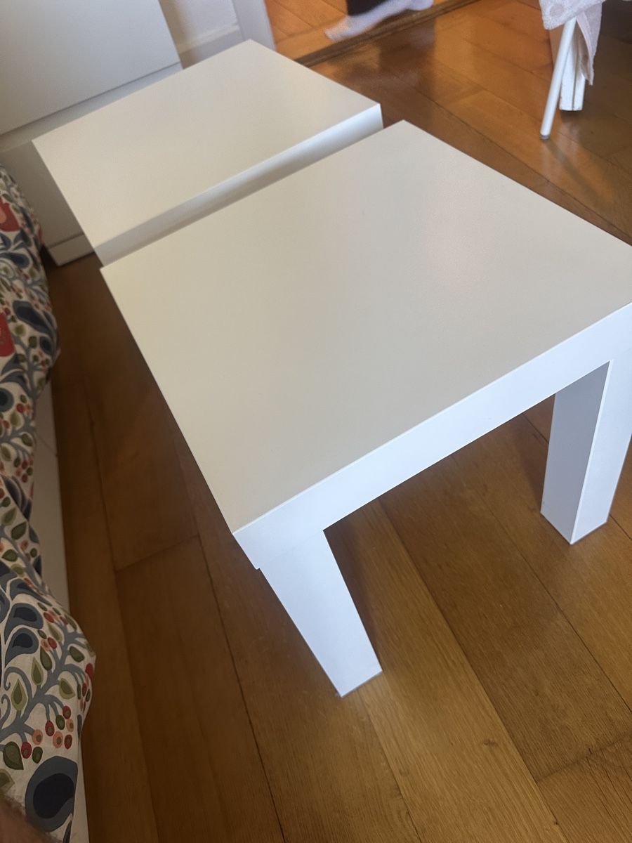 Ikea Nachttische: 2 IKEA LACK Side table white 35x35 cm used – Gebraucht aus Lausanne von lui_d9g6 2