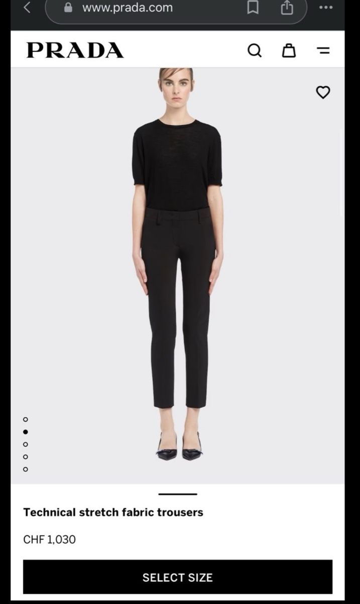 Prada Pantaloni: Neue Prada Hosen - Free shipping – Nuovo (secondo la descrizione) da Ringgenberg BE venduto da kat_n5w8 3