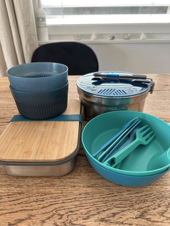Outdoor Geschirr Set Camping Picknick Picknickset 13 Teile B