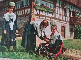 Ansichtskarte Schwarzwälderinnen aus dem Wolftal