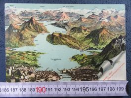 LUZERN 4WALDSTÄTTERSEE PANORAMA BIS ALPEN 1907 LU AK
