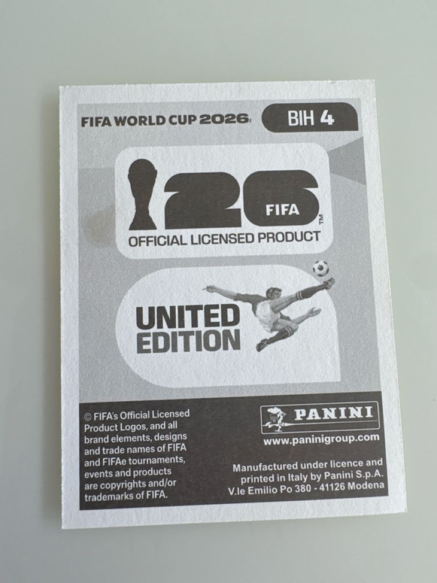 Panini Carte collezionabili: Panini 2026 Sead Kolasinac BIH4 – Nuovo (secondo la descrizione) da Bern venduto da akl_sy9s 1