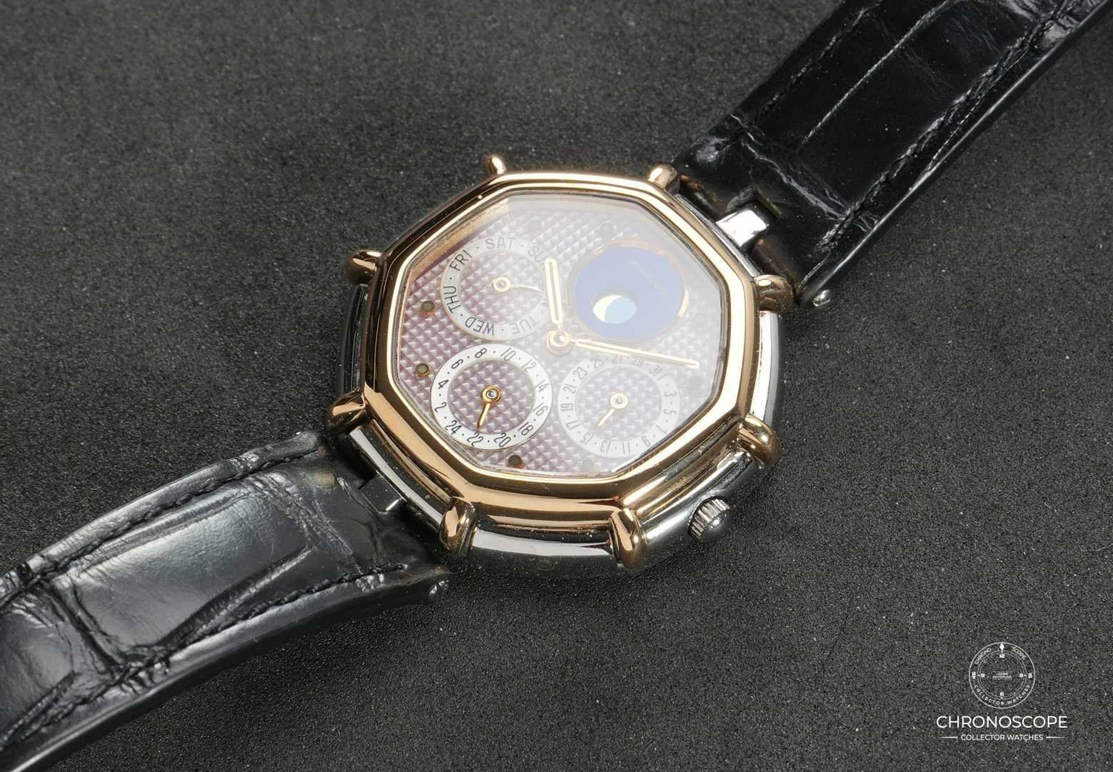Orologi: Gerald Genta Octo Calendar Reference G.2983.7 guilloché – Usato da Luzern venduto da ChronoScope6004 2