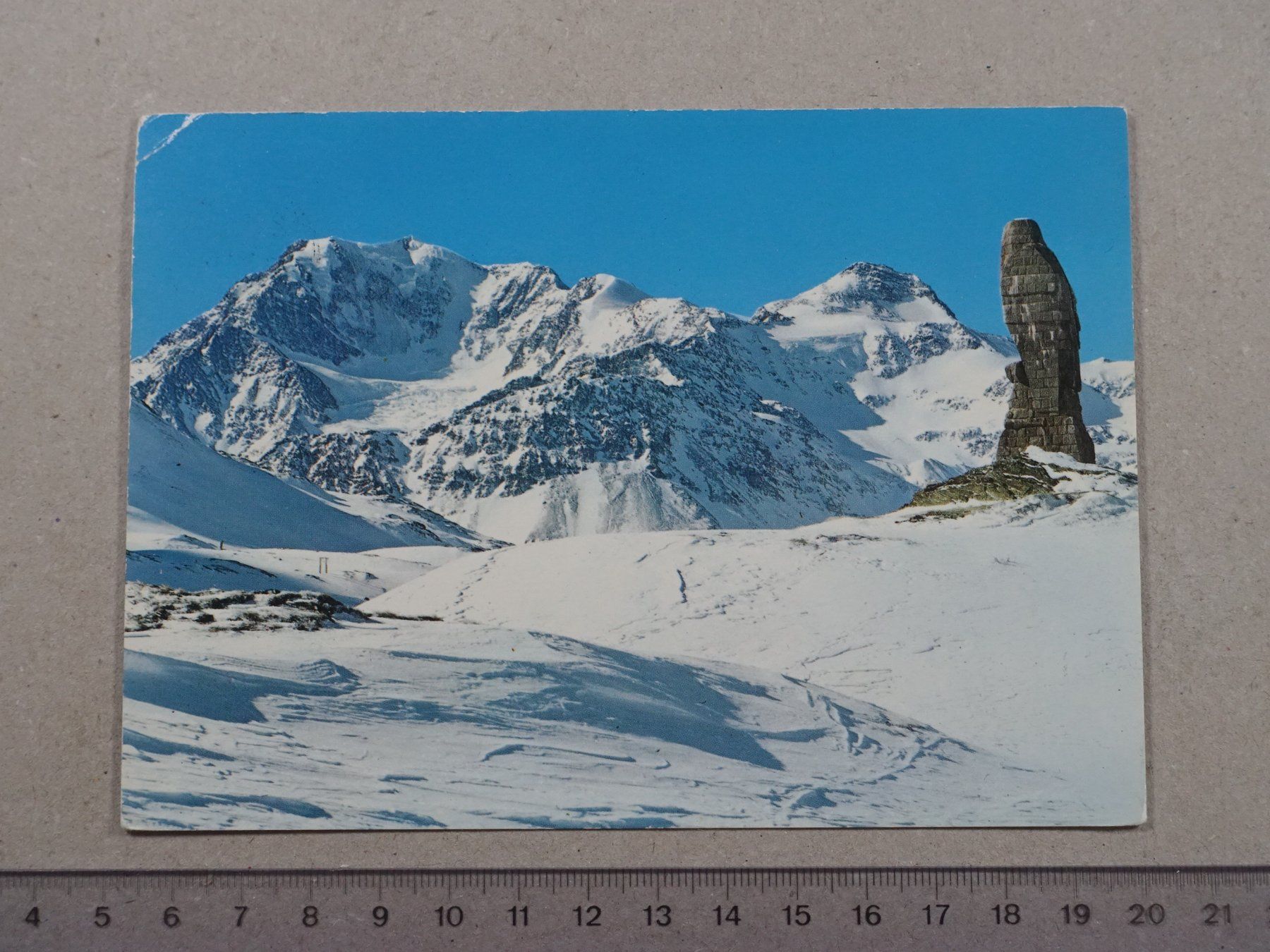 Cartes postales: Simplon, Simplonpass, 1979, Denkmal Gebirgsbrigade 11 – D'occasion à Lenzburg par fh1