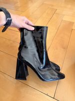 Ankle Boots black with block heel