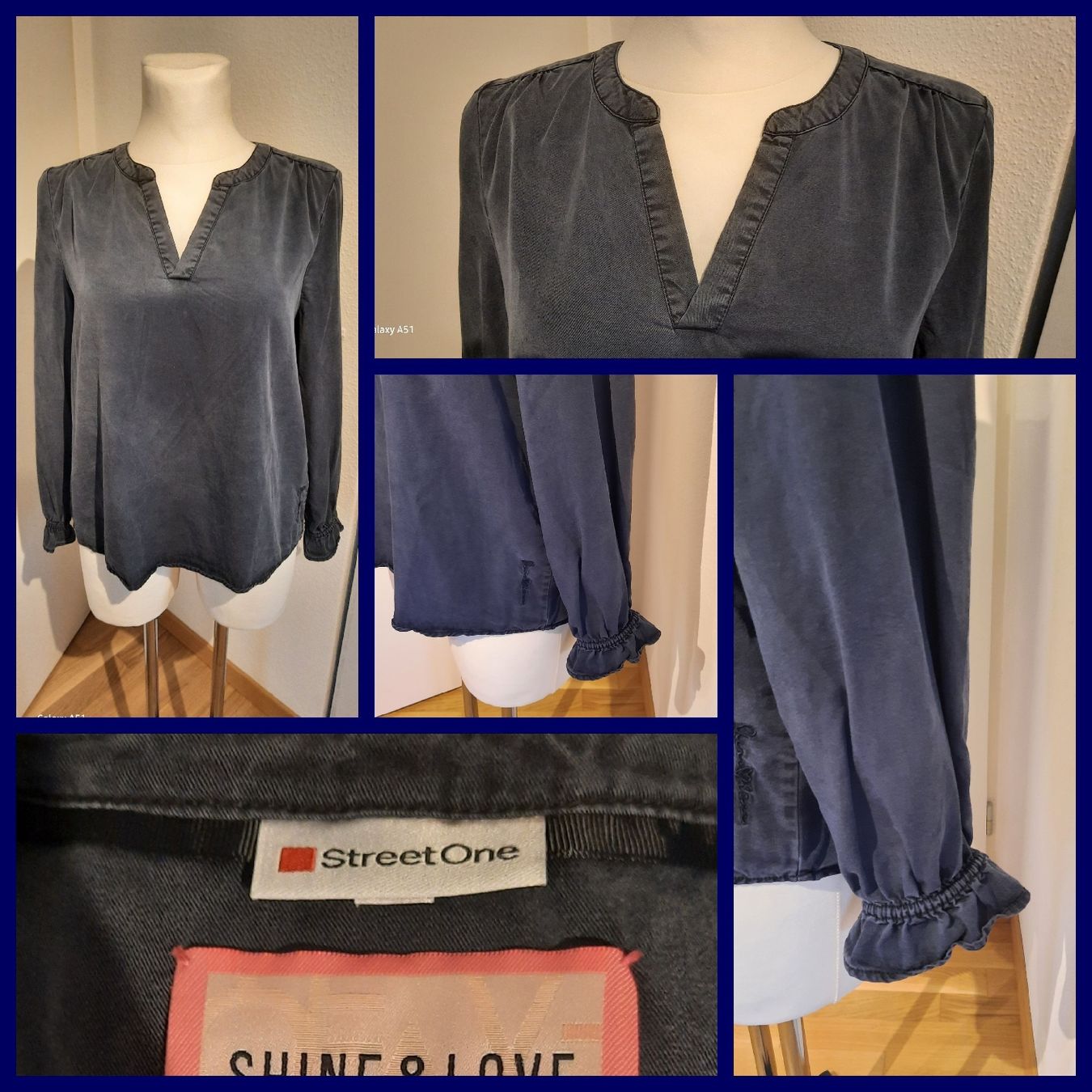 Camicette: ***STREET ONE*** Bluse Jeansstyle Gr 40 – Usato da Wädenswil venduto da H2H_Secondhandshop