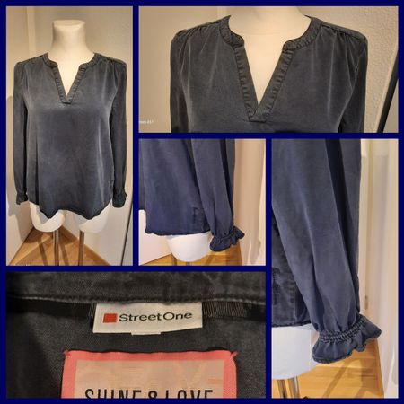 ***STREET ONE*** Bluse Jeansstyle Gr 40
