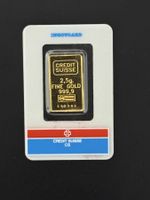 Goldbarren 2.5 g Credit Suisse