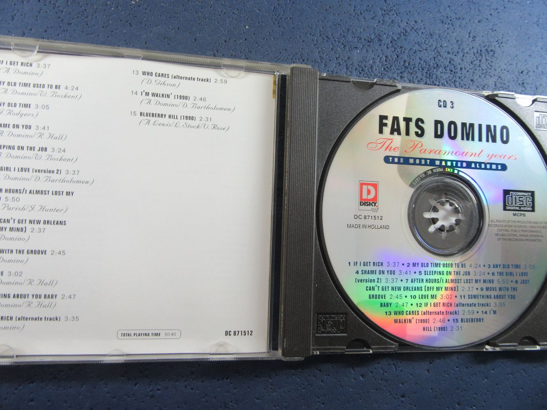 CD: FATS DOMINO CD3 " THE PARAMOUNT YEARS " CD – Usato da Ettingen venduto da Hausi4711 1
