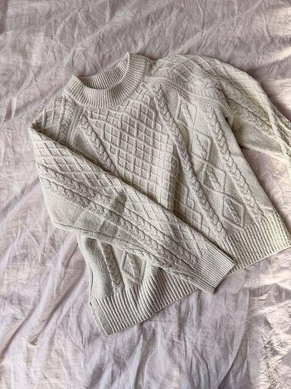 Pulls & Sweat-shirts: Weisser Pullover – D'occasion à Elgg par lia.1234