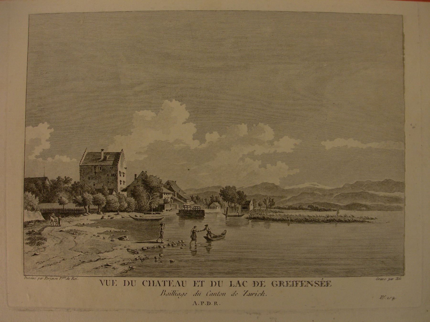Dipinti: GREIFENSEE, KUPFERSTICH 1788 – Antico da Grüningen venduto da Kartensammler