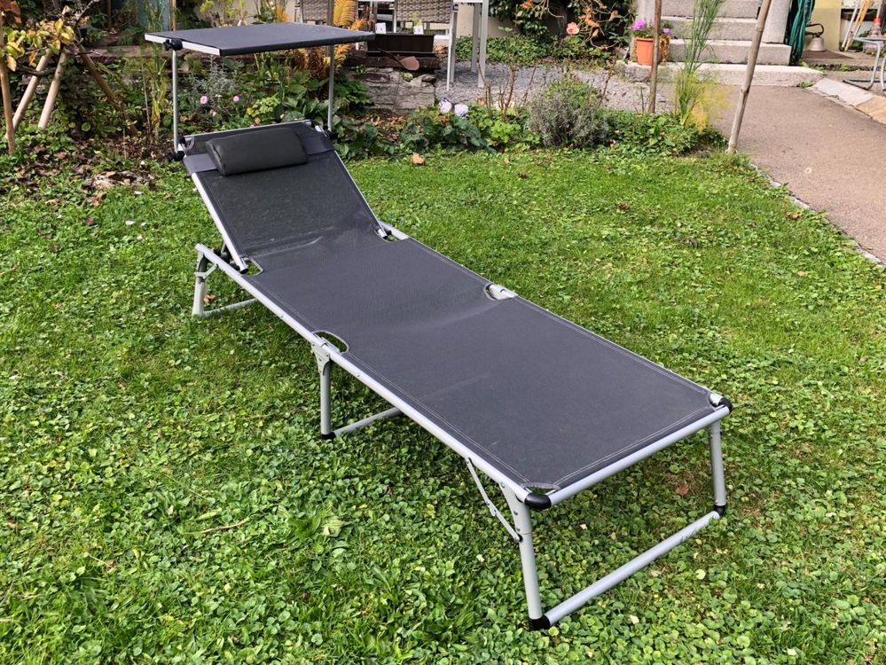Sonnenliege mit Sonnendach Kaufen auf Ricardo