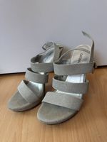 Glitzer Sandalen Silber