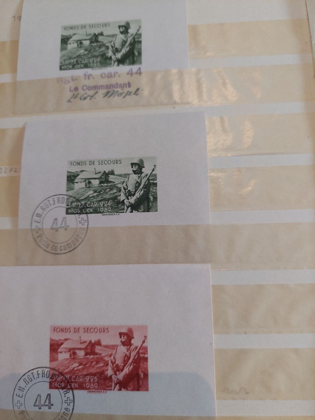 Alle Briefmarken: Timbres Suisse militaire  – Gebraucht aus Le Locle von wchs 1