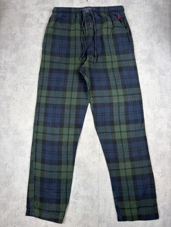 Pantalon pyjama Ralph Lauren tartan bleu vert - S #94