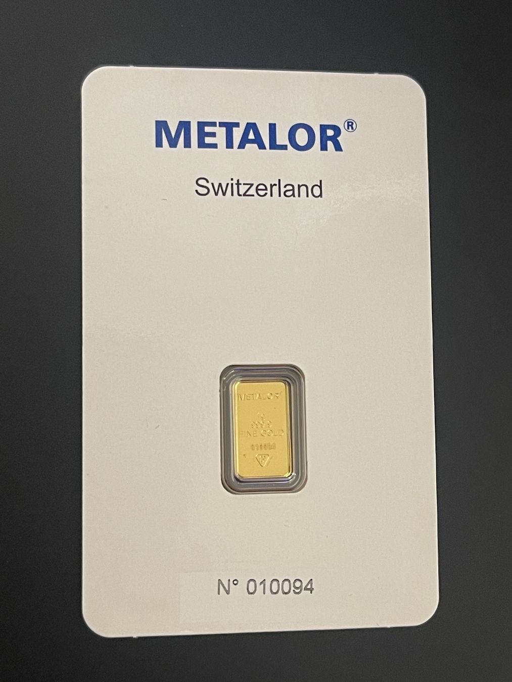 Edelmetalle: Goldbarren 1g Metalor – Neu und originalverpackt aus Untersiggenthal von byiggy
