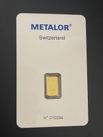 Goldbarren 1g Metalor