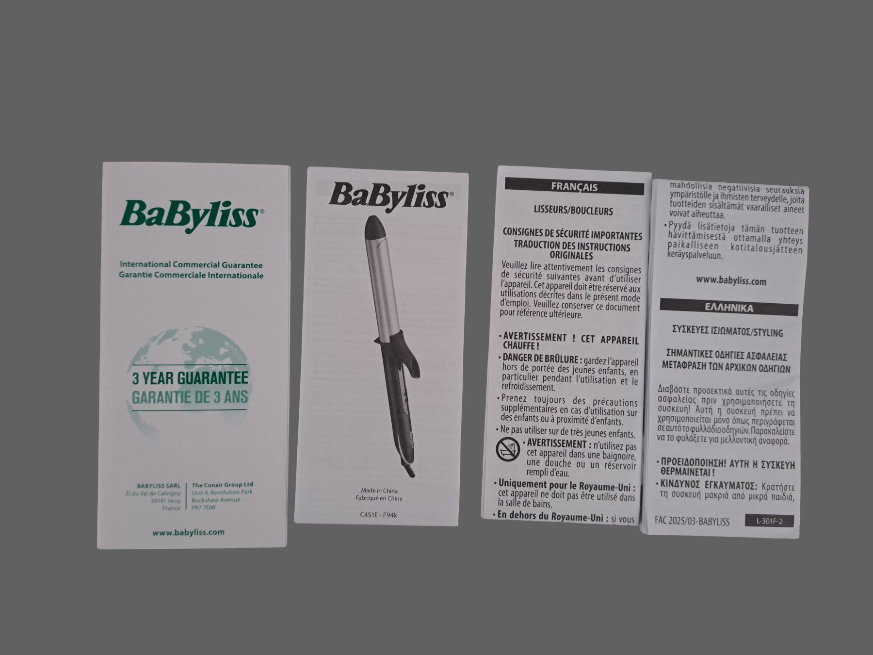 BaByliss Piastre & Arricciacapelli: BABYLISS 25 mm Lockenstab Typ C451E – Nuovo (secondo la descrizione) da Männedorf venduto da Restwert_Maennedorf 5