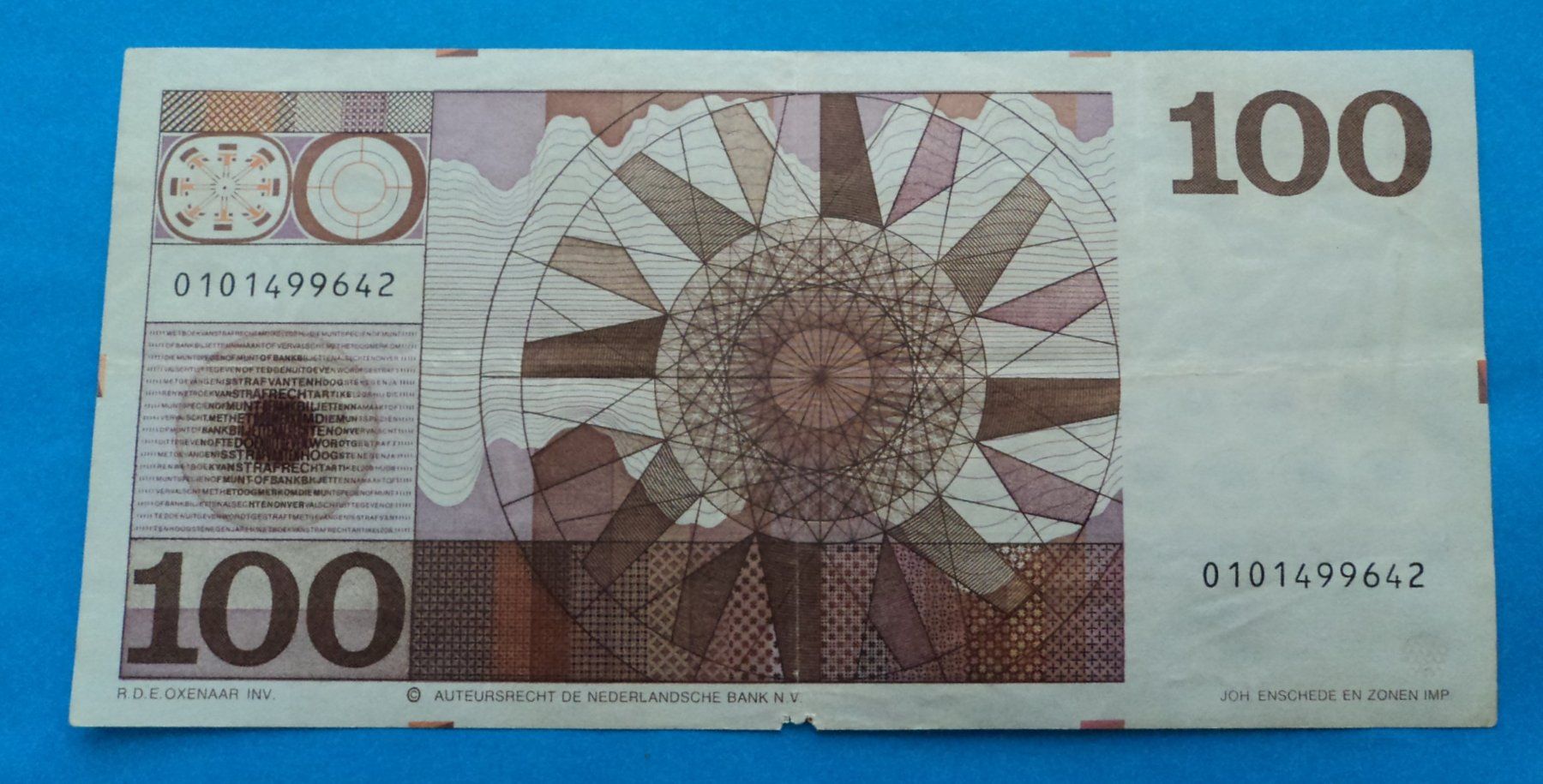 Banconote: Niederlande: 100 Gulden 1970, SS – Usato da Basel venduto da maripas17 1