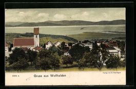 Wolfhalden, Ortsansicht aus der Vogelsch
