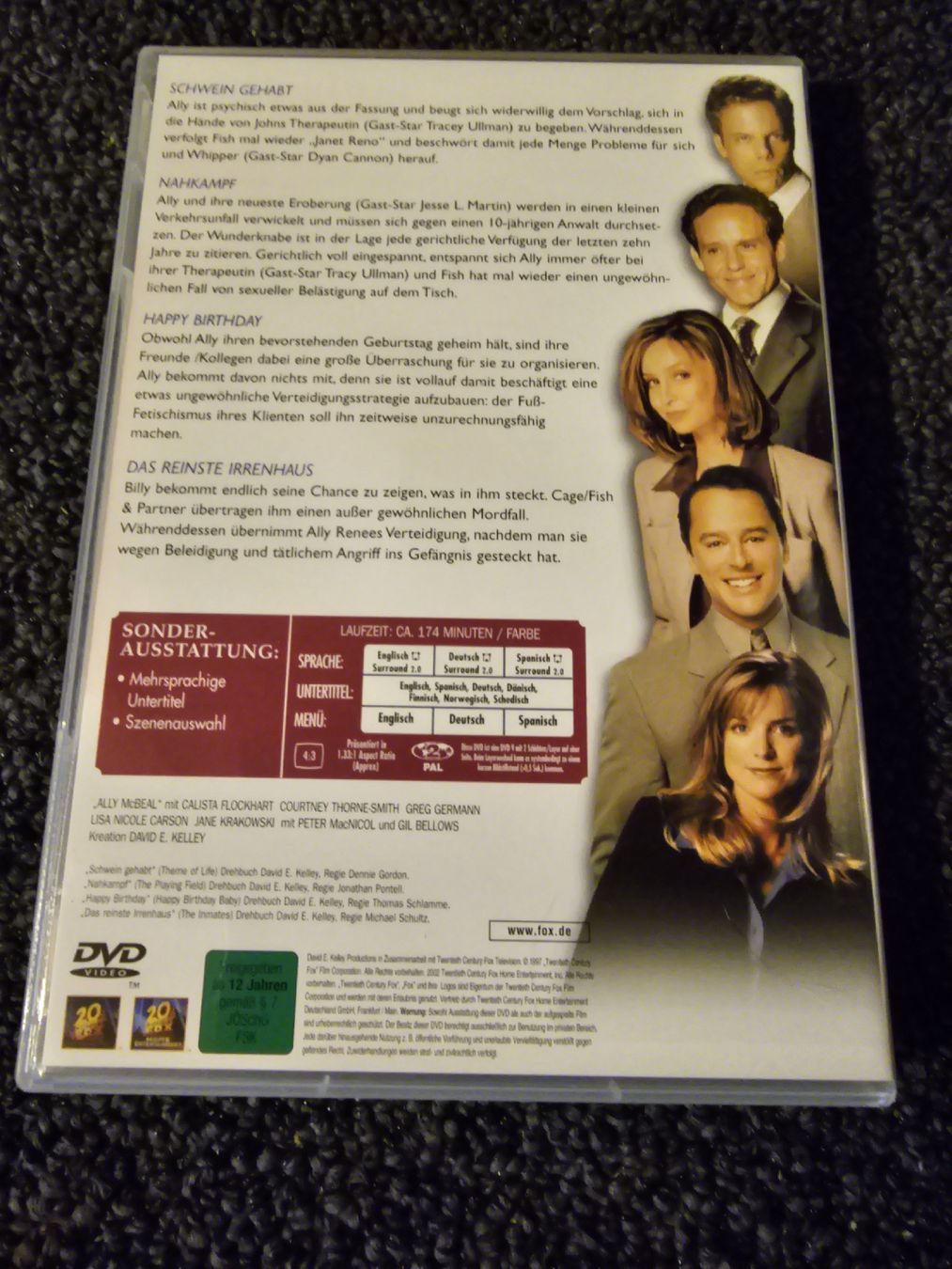Tutti i DVDs: Ally McBeal - Staffel 1.16-1.19 Folgen – Usato da Ruswil venduto da jan_bxl5 1