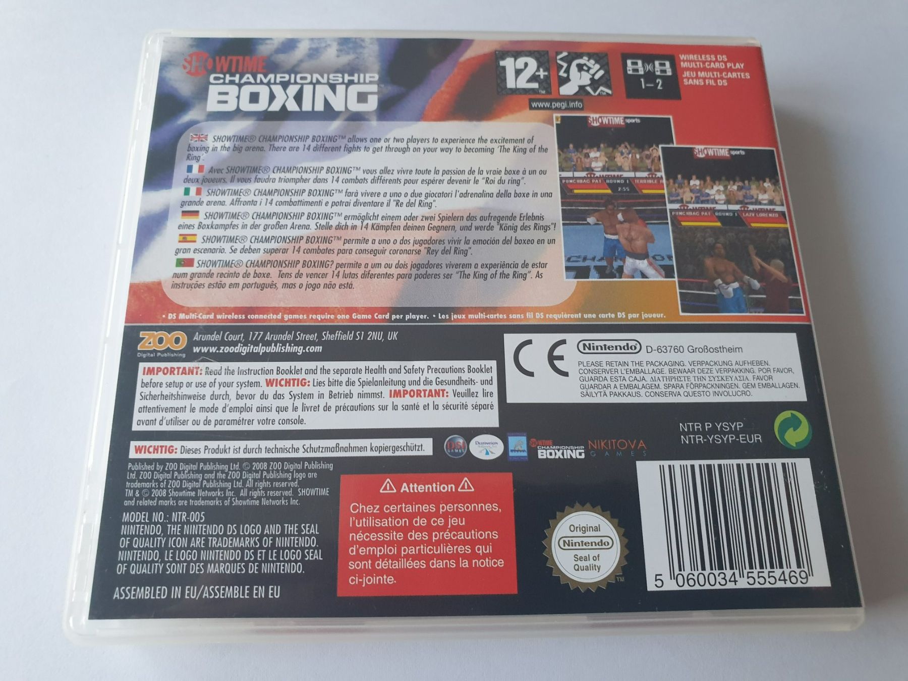 Nintendo Giochi: Nintendo DS CHAMPIONSHIP BOXING – Usato da Mörschwil venduto da spirspi 1