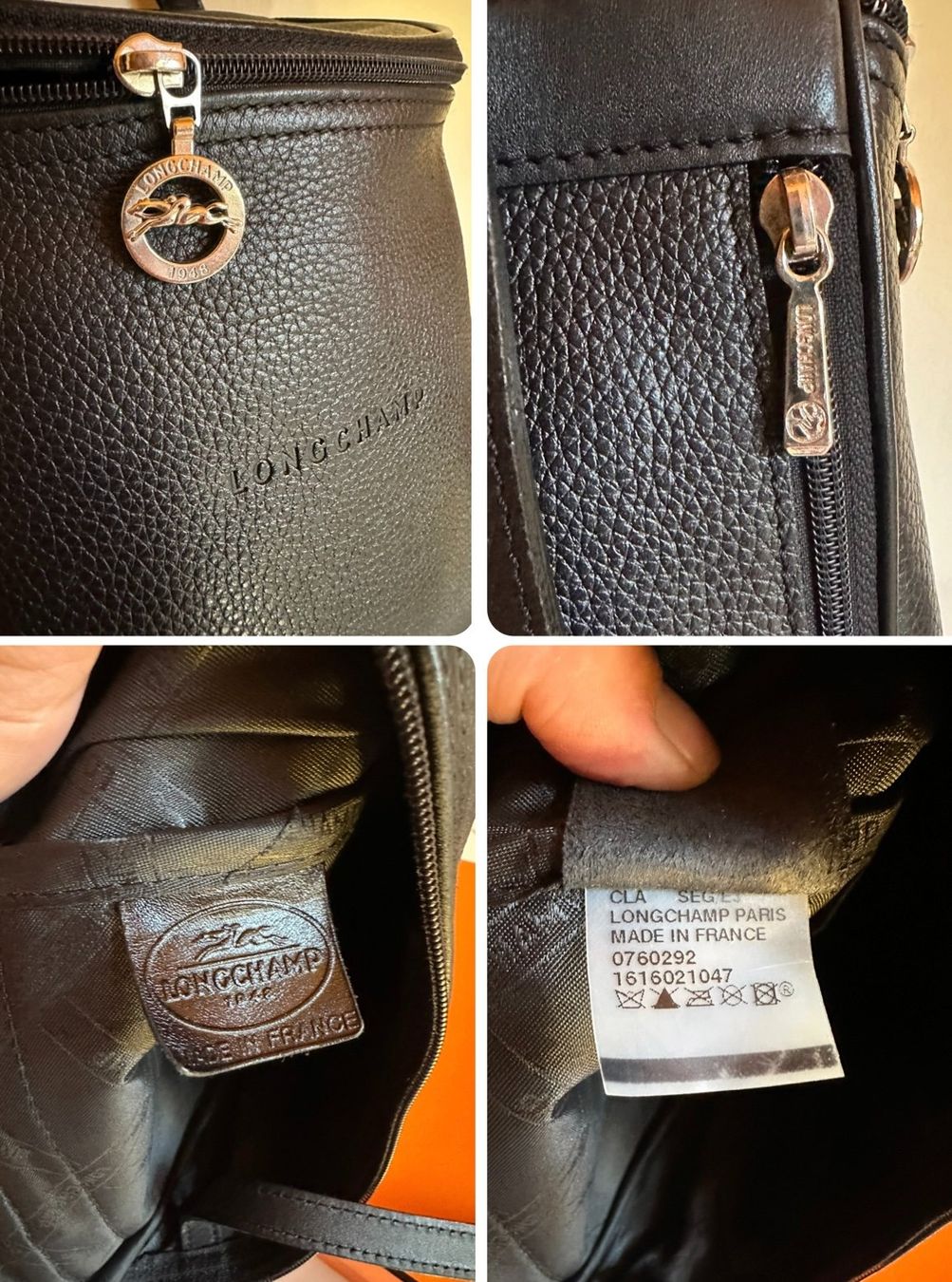 Longchamp Zaini: Longchamp sac à dos noir, taille S – Usato da Bernex venduto da euma1976 9