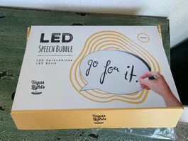 Neuware LED Sprechblase mit Batterie oder Netz