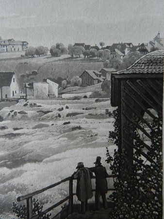Stiche: Rheinfall Pavillon Bleuler – Gebraucht aus Risch von Rischli15 7