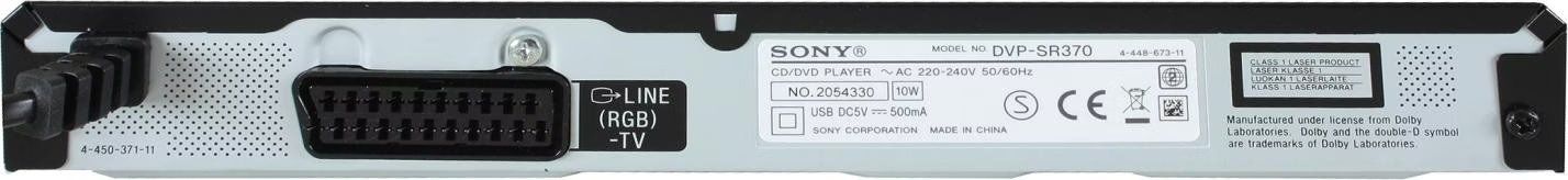 Sony Audio- & Mediensysteme: SONY DVP-SR370 DVD-Player mit USB-Anschluss – Neu (gemäss Beschreibung) aus Beinwil am See von Restwert_Beinwil 4