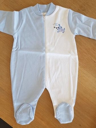 Baby-Overall, Baby Pyjama mit Füsschen, langarm NEU