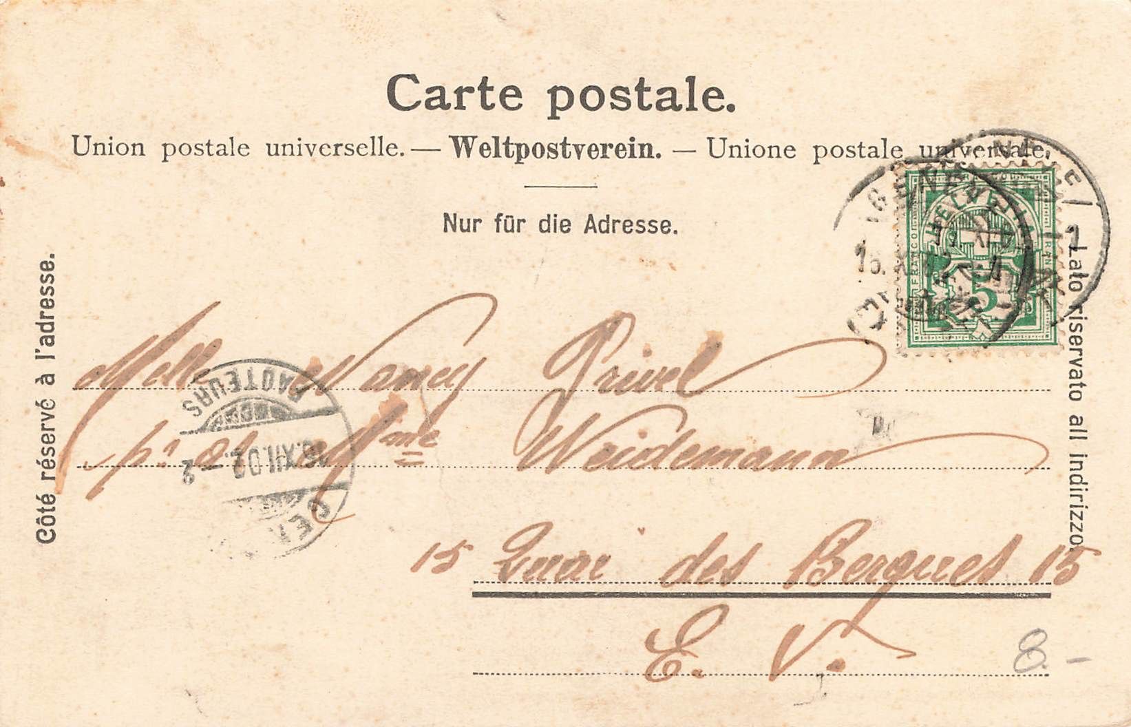 Cartoline postali: Geneve – Usato da Biasca venduto da Blenio71 1
