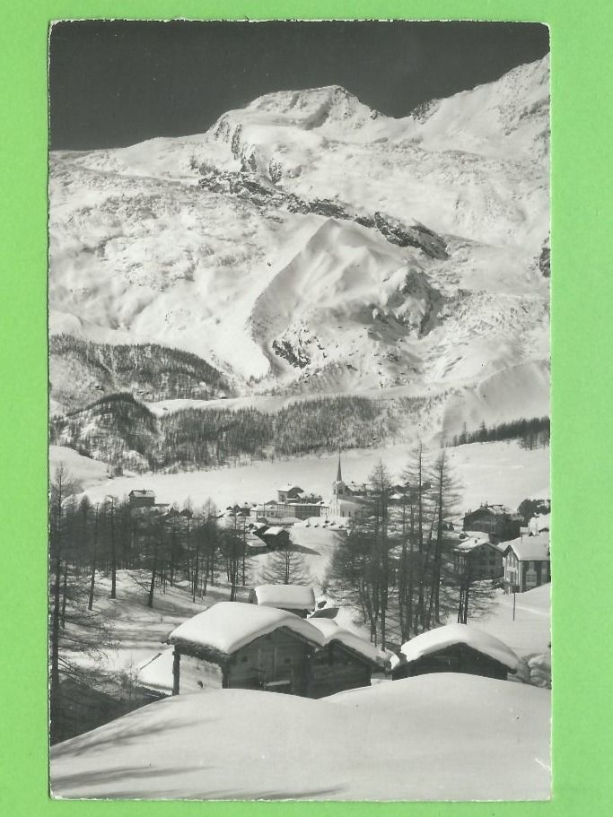 Cartoline postali: Saas-Fee, Alphubel u. Feegletscher – Usato da Zürich venduto da t24_de
