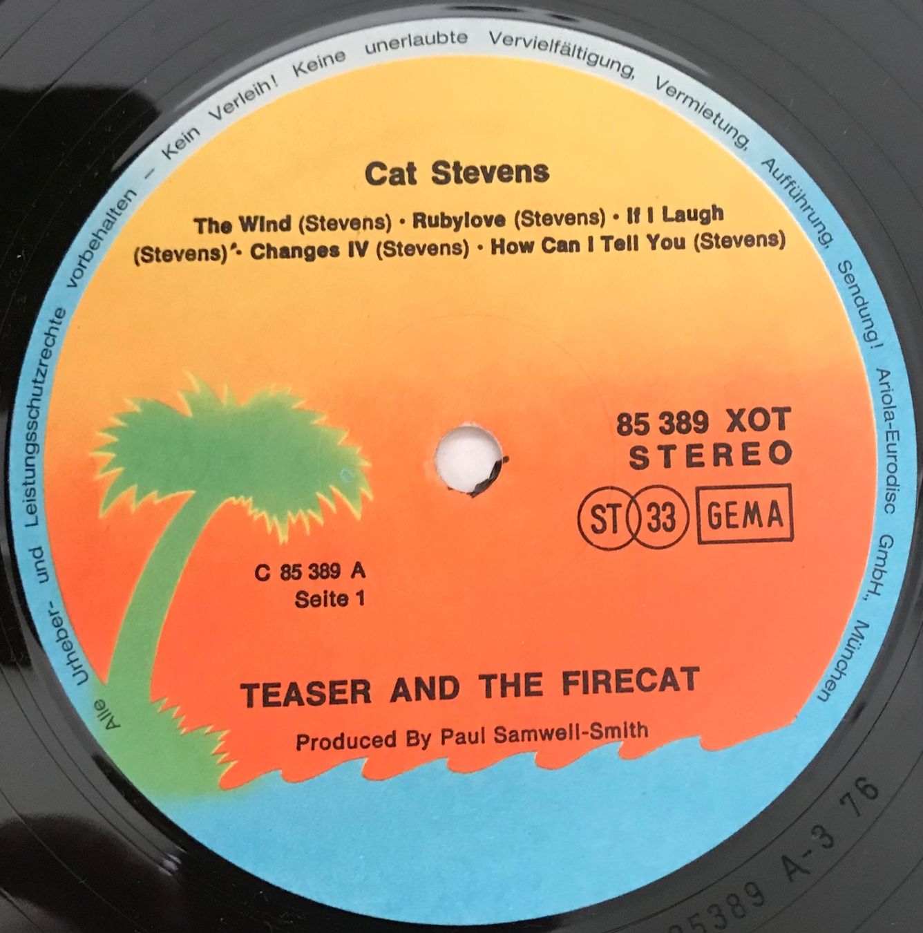 Schallplatten: CAT STEVENS - TEASER AND THE FIRECAT - 33 Tours – Gebraucht aus Bussigny von vinyl-pas-cher 3