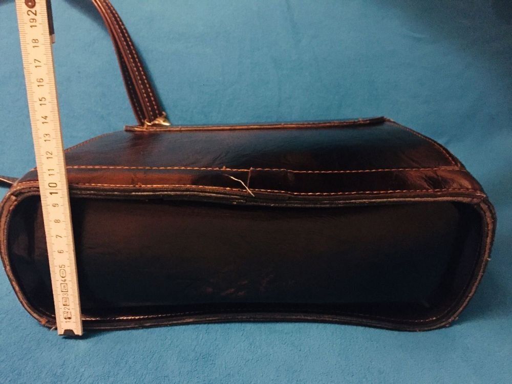 Borse da donna: Schöne braune Ledertasche im Retro-Look – Usato da Stans venduto da blitzhimmelblau 4