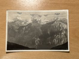 Alte Ansichtskarte Wallis, Berge, ungebraucht, Rarität