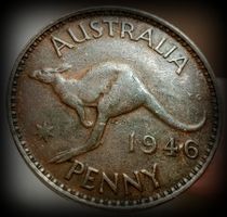 AUSTRALIEN 1 PENNY 1946 *RAR*