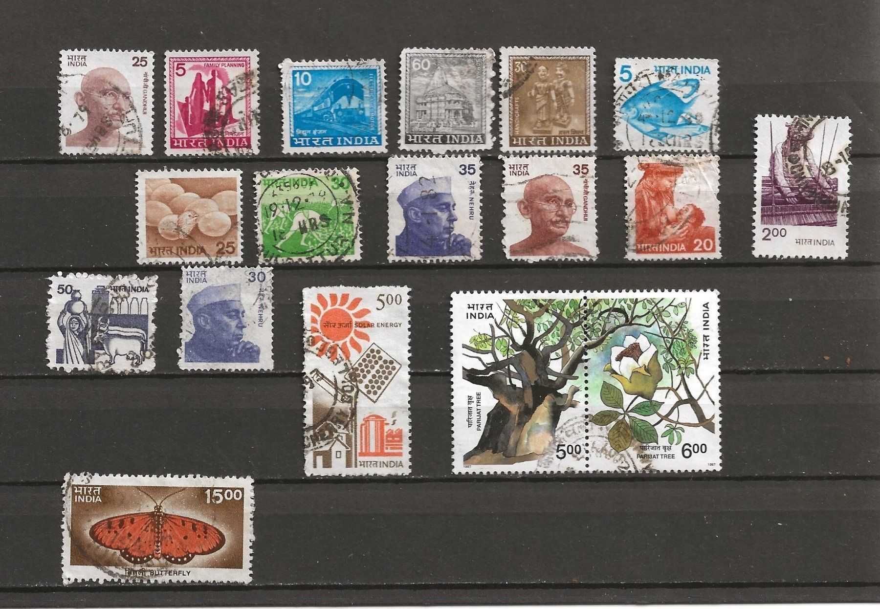 Alle Briefmarken: Briefmarken  Indien – Gebraucht aus Susten von lmf_98wh 4