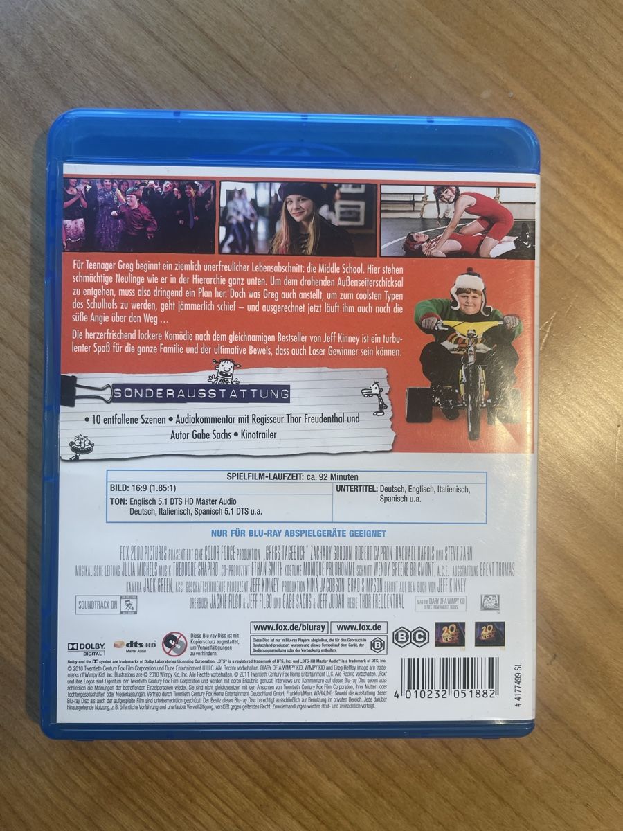 Tutti i DVDs: Gregs Tagebuch - Von Idioten Umzingelt - Blu-Ray – Usato da Binningen venduto da Shuffle66 1
