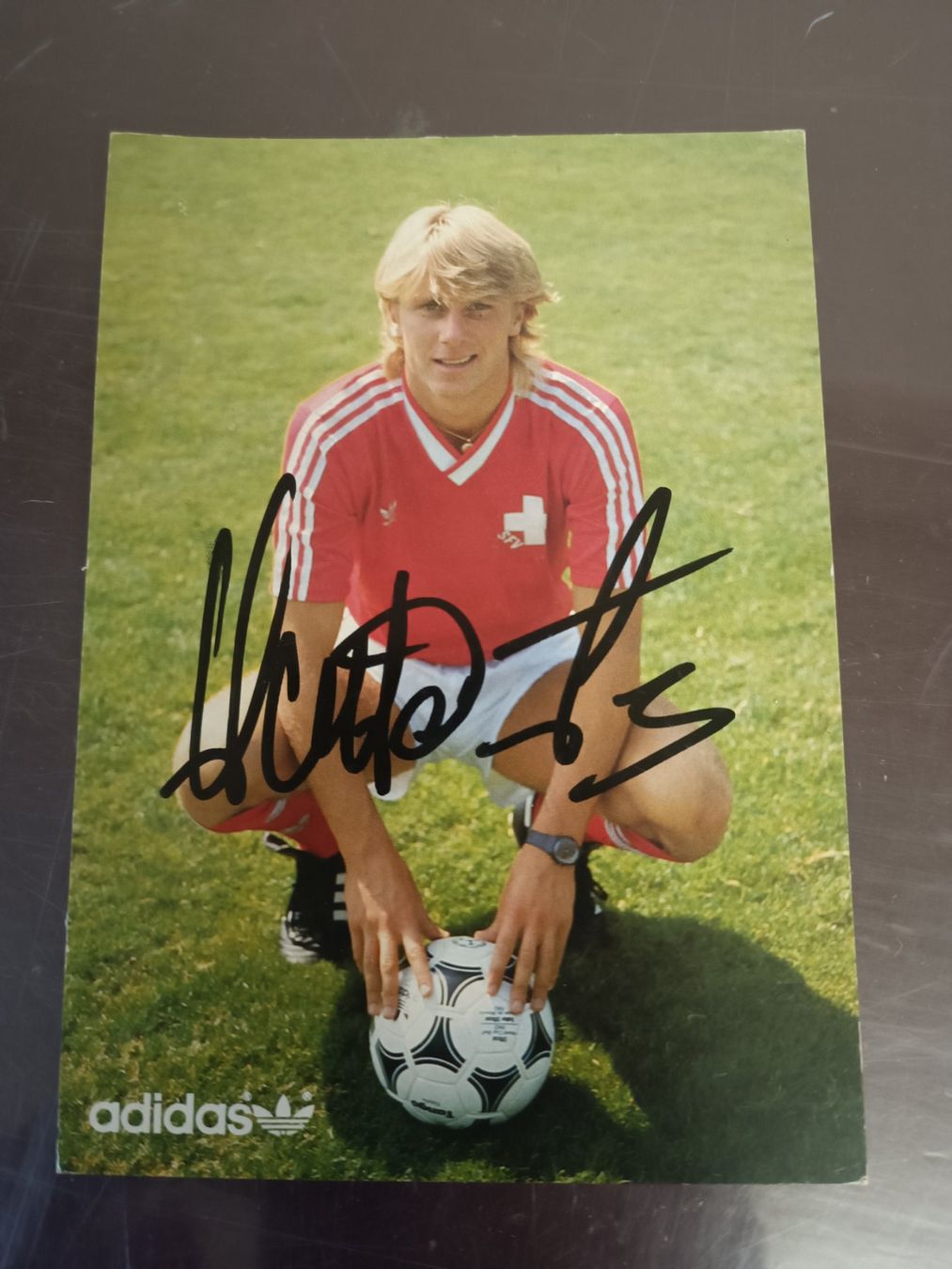 Autografi: Andre Halter  - handsignierte alte Autogrammkarte – Usato da Menziken venduto da Artographs