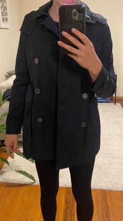 Dunkelblauer Esprit Trenchcoat
