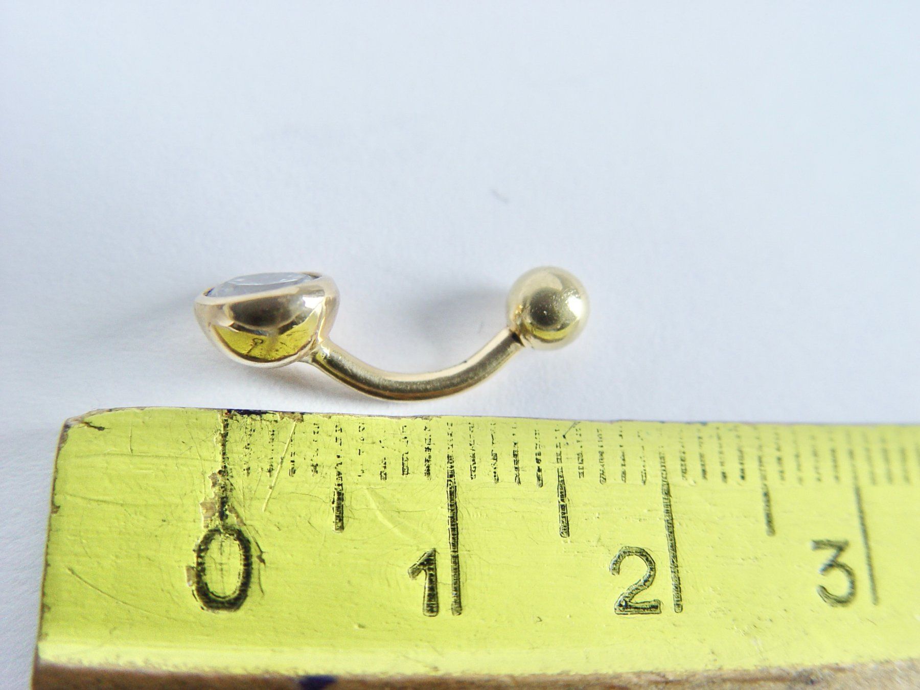 Gioielli per piercing: Gold 750 Piercing mit Zirkonia – Nuovo (secondo la descrizione) da Henggart venduto da gernli 4