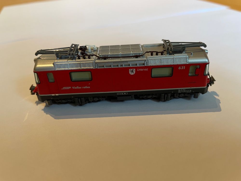 Locomotive électrique KATO RhB Ge 4/4II #614 Schiers – Échelle Ho – Occasion