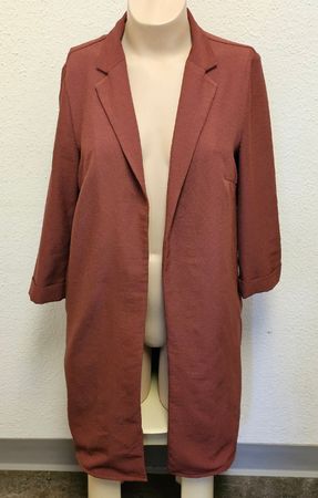 s.Oliver Damen Longblazer/Cardigan Braun 3/4-Arm Gr. 40 Eleg