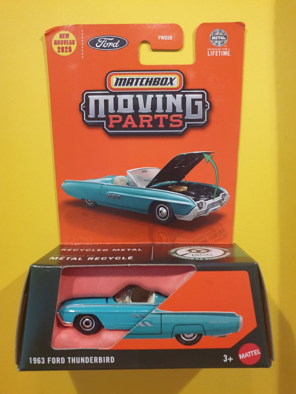 Matchbox Voitures modèles: Matchbox 1963 FORD THUNDERBIRD – Neuf avec emballage d'origine à Oftringen par Rotor