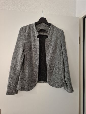 Schicke Damen-Jacke/Blazer grau melliert / Grösse S