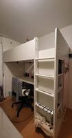 SMÅSTAD Hochbett mit Pult und Schrank